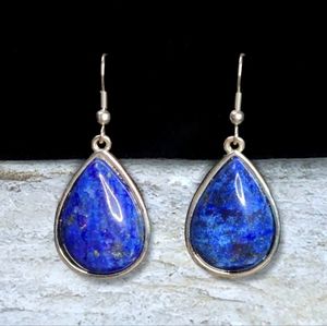 Lapis Lazuli Teardrop Earrings